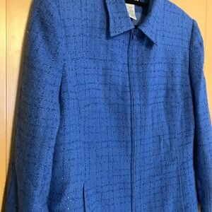 Sag Harbor Classic Blue Tweed Blazer